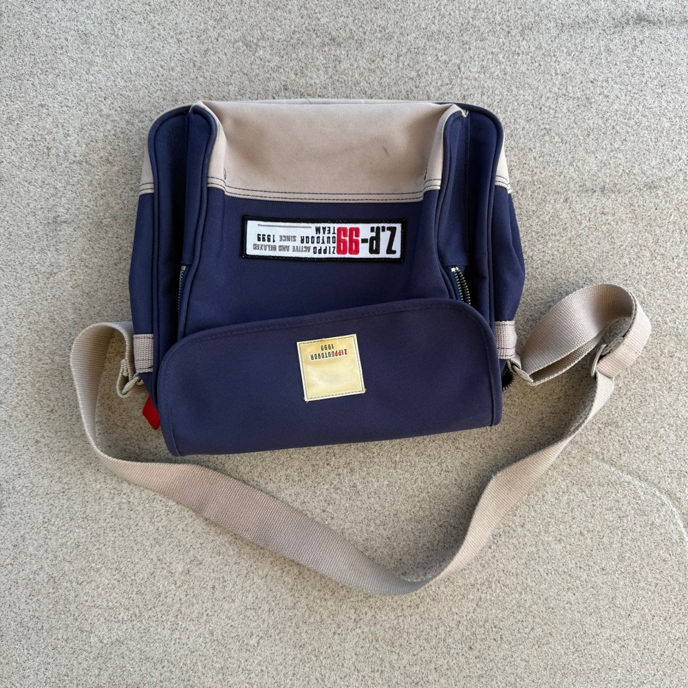 Zippo Crossbody Messenger Bag - Navy Blue Unisex OS
